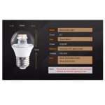 Bec led E27 COB 5 W de culoare alb